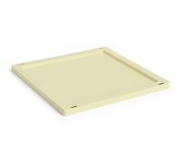 HAY - Colour Crate Plastic Medium Square / Cube Lid, Light Yellow - Light yellow