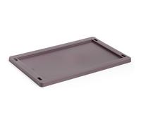 HAY - Colour Crate Plastic Small Lid, Bordeaux - Bordeaux