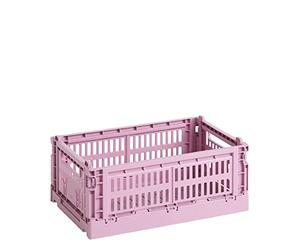 HAY Colour Crate S Transport Box Recycled Polypropylene Dusty Rose