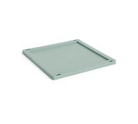 HAY - Colour Crate Plastic Medium Square / Cube Lid, Sage Green - Sage Green
