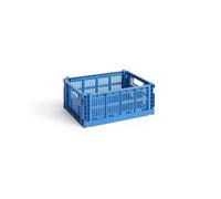 HAY - Colour Crate Storage Box M, 26,5xx34,5 cm, Electric Blue - Electric Blue