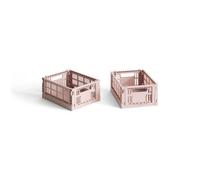 HAY Colour Crate Storage Box Mini Set of 2 Blush