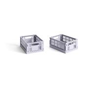 HAY Colour Crate Storage Box Mini Set of 2 Lavender
