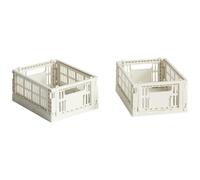 HAY - Colour Crate Storage Boxes Mini 2-pack, Off-white - Offwhite