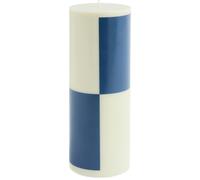 HAY - Column Pillar Candle L, Dark Blue / Milky Green - Dark Blue