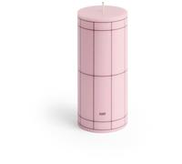 HAY - Column Pillar Candle Small, Light Pink - Bordeaux