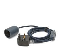 HAY Common Table Lamp Cord Set Anthracite Blue