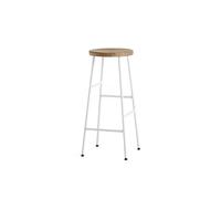 HAY Cornet Bar Stool H75 Cream White/ Oiled Oak