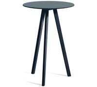 HAY - CPH 20 2.0 Bar Table Ø70x105 cm, Water-based Lacquered Oak / Deep Blue - Deep Blue