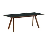 HAY - CPH 30 2.0 Table 90x200 cm, Lacquered Walnut / Black - Oak