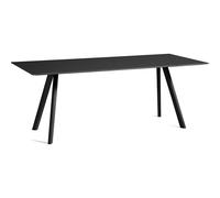 HAY - CPH 30 2.0 Table 90x200 cm, Water-based Lacquered Oak / Black - Black