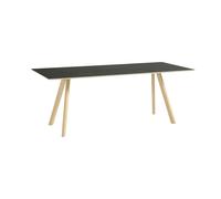 HAY - CPH 30 2.0 Table 90x200 cm, Water-based Lacquered Oak / Black - Black