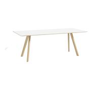 HAY - CPH 30 2.0 Table 90x200 cm, Water-based Lacquered Oak / White - White