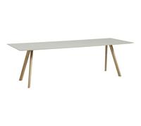 HAY - CPH 30 Table 90x250x74 cm, Waterbased Lacquered Oak/Off-White Linoleum - Off-White