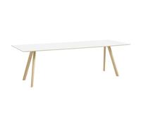 HAY - CPH 30 Table 90x250x74 cm, Waterbased Lacquered Oak/White Laminate - White