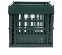 HAY Cube Recycled Colour Crate Dark Green One Size