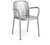HAY Deville Chair With Armrests Silver Grey