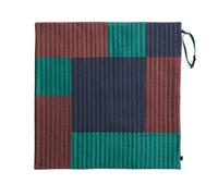 HAY Dog Travel Blanket - 80x80cm Burgundy/Green/Blue