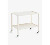 Hay Eggshell Arcs Scalloped-edge Coated-steel Low Trolley 63cm