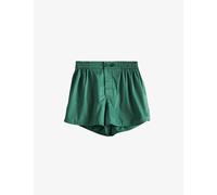Hay Emerald Green Outline Contrast-trim Organic-cotton Pyjama Shorts