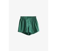 Hay Emerald Green Outline Contrast-trim Organic-cotton Pyjama Shorts