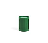 HAY Facet 100 Side Table With Feet/Wheels Low Spinach Green
