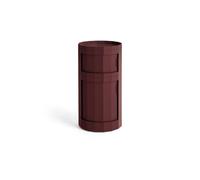 HAY Facet 110 Cabinet With Wheels Burgundy