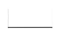 HAY Factor Linear LED pendant, diffused, black
