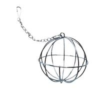 Hay Feed Ball - Stainless Steel Feed Ball Hay Stand Ball Chew Toy for Grass Ball Game Easy to Pack Hay Net