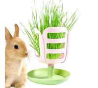 Hay Feeder, Cat Litter Tray with Hay Feeder, Flower Shape Hay Hay Cage Accessories with Bottom Tray Design, Small Animal Food and Water Supply for Children, , Friends