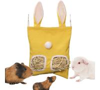 Hay Feeder - Food Bag for Small Animals - Large Capacity Forage Storage Dispenser Small Animal Cage Accessories for Hamsters Rabbits