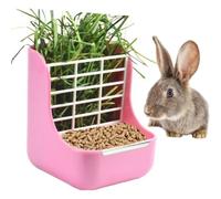 Hay Feeder For Rabbits, Guinea Pigs, And Chinchillas, Less Wasted Hay With Removable Bowl, Easy To Install And Clean Design Ensures Happy Pets