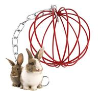 Hay Feeder Rack, Bunny Feeding Dispenser, Metal Chew Toys, Grass Feeding Ball, Small Animal Accessory, Chinchilla Cage Feeders, Pet Feeder for Small Animals Bunny Chinchilla Chewing