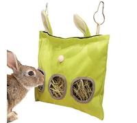 Hay Feeder - Suspensible Bunny Hay Feeder | Washable Slow Eating Feeding Pouch, Easy-Attach Storage Manager for Small Animals