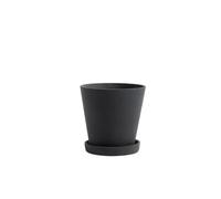 HAY Flowerpot Jar With Saucer M Black