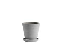 HAY Flowerpot Jar With Saucer M Gray
