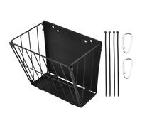 Hay for Rabbits, Foldable Snack Storage with Integrated Hook | Hay Dispenser for Rabbits with Metal Structure - for Pet Cage and Wall