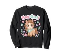 Hay Girl Cute Horse Sweatshirt