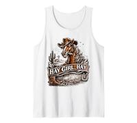 Hay Girl Horse Enthusiast Equestrian Tank Top