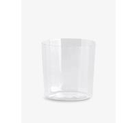 Hay Hay Angle Wide Faceted Drinking Glass 7.5cm Clear