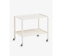 Hay Hay Arcs Scalloped-Edge Coated-Steel Low Trolley 63cm Eggshell