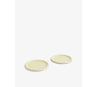 Hay Hay Barro Round Terracotta Plates Set Of Two Pistachio