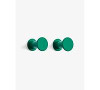 Hay Green Bolt Round Powder Coated-steel Wall Hooks Pack of Two