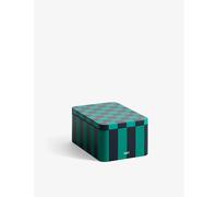 HAY - Tin Container Small, Green/Dark Blue - Green