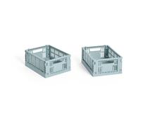 HAY HAY Colour Crate Mini 2-pack 13x17 cm Dusty blue