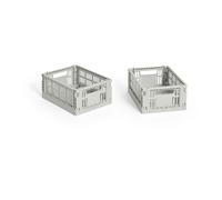 HAY HAY Colour Crate Mini 2-pack 13x17 cm Grey