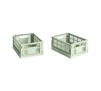HAY - Colour Crate Storage Boxes Mini 2-pack, Mint - Mint