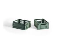 HAY - Colour Crate Mini Storage 2-pack, Sage Green - Sage Green