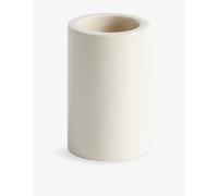 Hay Hay Cylindrical Stoneware Toothbrush Holder Owhite