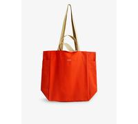 Hay Hay Everyday Logo-Print Cotton Tote Bag Red
